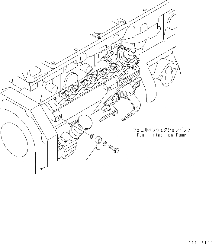 Схема запчастей Komatsu SAA6D102E-2LL - ТОПЛИВН. СОЕД-Е ДВИГАТЕЛЬ