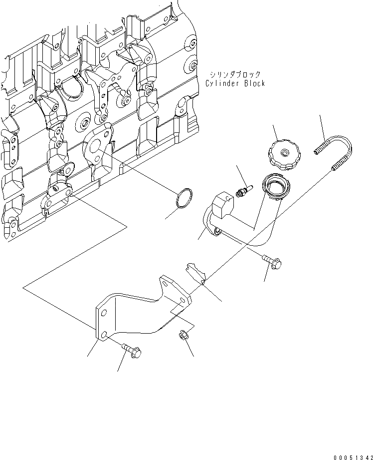 Схема запчастей Komatsu SAA6D114E-3C - МАСЛ. FILL LOCATION ДВИГАТЕЛЬ