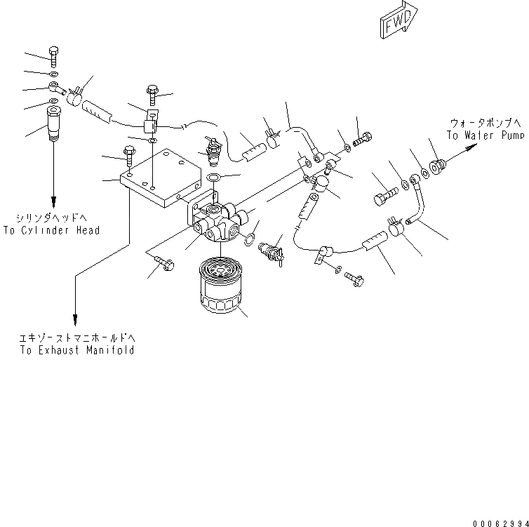 Схема запчастей Komatsu SAA6D107E-1H - АНТИКОРРОЗ. ЭЛЕМЕНТ(№7-) ДВИГАТЕЛЬ