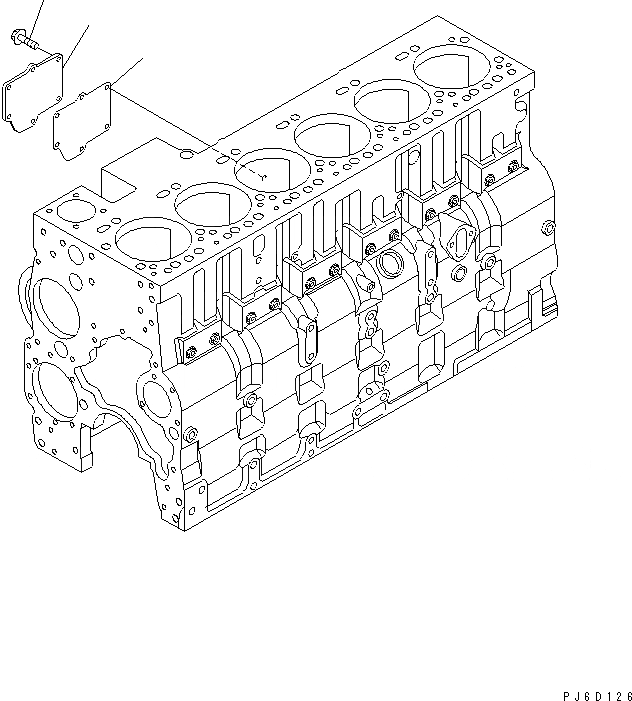 Схема запчастей Komatsu SAA6D114E-2B - САПУН КАРТЕРА COVER ДВИГАТЕЛЬ