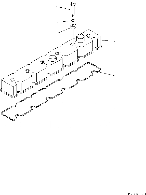 Схема запчастей Komatsu SAA6D114E-2B - КЛАПАН COVER ДВИГАТЕЛЬ