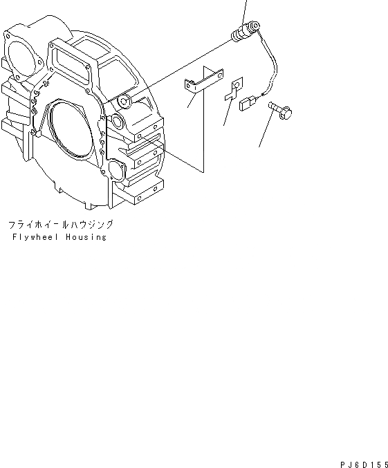 Схема запчастей Komatsu SAA6D114E-2B - ДАТЧИК ВРАЩЕНИЯ ДВИГАТЕЛЬ