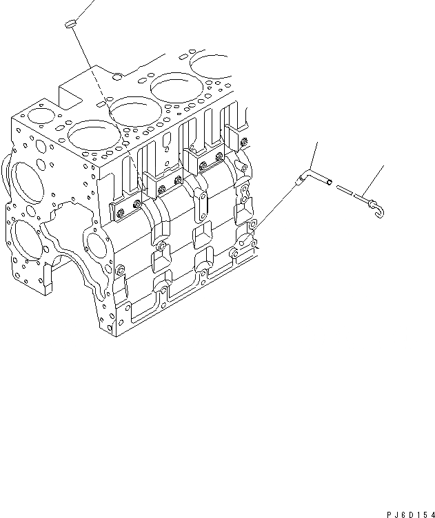 Схема запчастей Komatsu SAA6D114E-2BA - МАСЛ. ЩУП ДВИГАТЕЛЬ