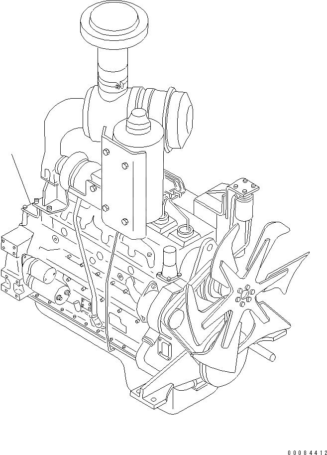 Схема запчастей Komatsu SAA6D125E-3B - ДВИГАТЕЛЬ ASSEMBLY ДВИГАТЕЛЬ