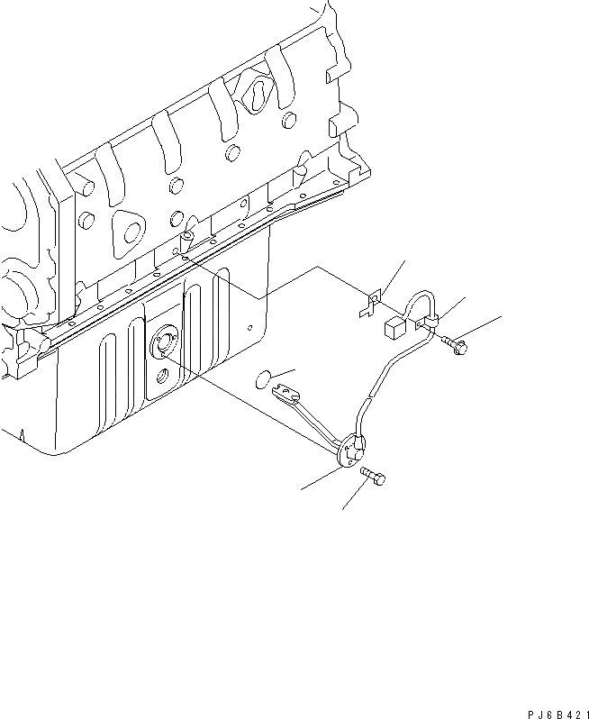 Схема запчастей Komatsu SAA6D102E-2E - ДАТЧИК УР-НЯ МАСЛА ДВИГАТЕЛЬ