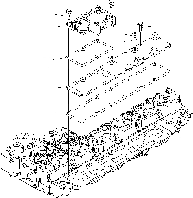 Схема запчастей Komatsu SAA6D107E-1F-W - ВПУСК ВОЗДУХА COVER ДВИГАТЕЛЬ