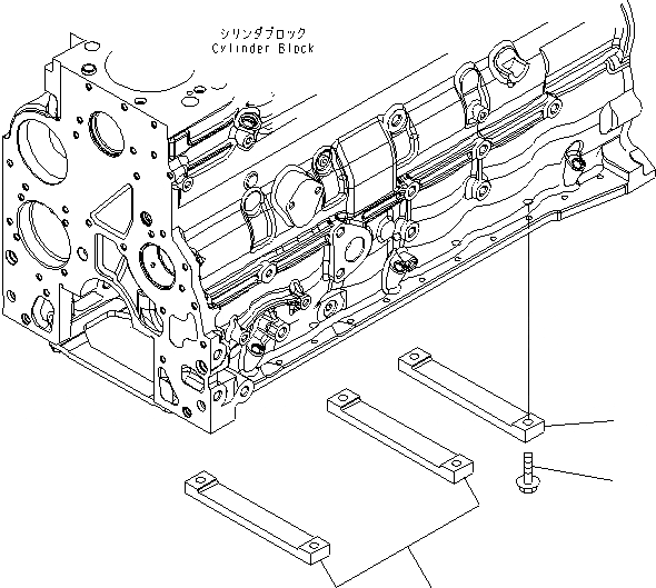 Схема запчастей Komatsu SAA6D107E-1F-W - БЛОК ЦИЛИНДРОВ ПЛАСТИНА ДВИГАТЕЛЬ