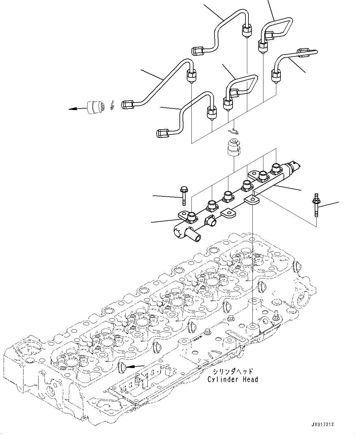 Схема запчастей Komatsu SAA6D107E-2C - ЧАСТИ PERДЛЯMANCE, COMMON RAIL ЧАСТИ PERДЛЯMANCE