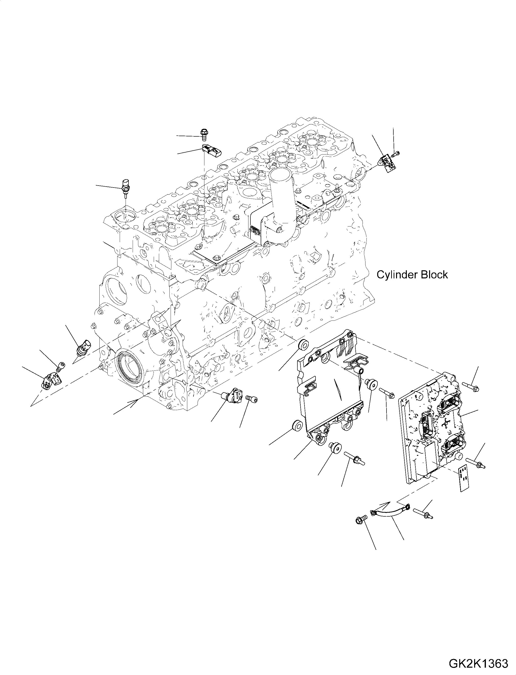 Схема запчастей Komatsu SAA6D107E-2C - УПРАВЛ-Е ДВИГАТЕЛЕМ MODULE УПРАВЛ-Е ДВИГАТЕЛЕМ MODULE