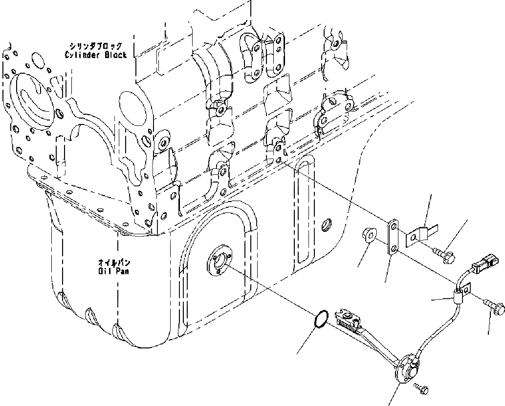 Схема запчастей Komatsu SAA6D114E-3D - ДАТЧИК УР-НЯ МАСЛА ДАТЧИК УР-НЯ МАСЛА