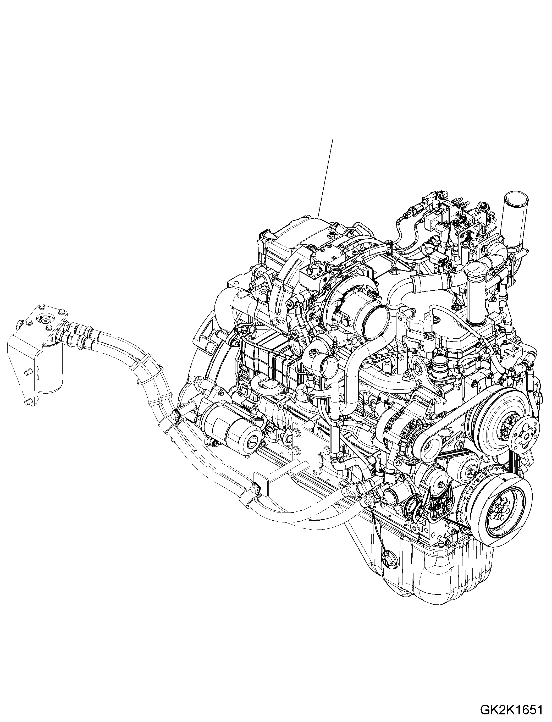 Схема запчастей Komatsu SAA6D107E-2 - ДВИГАТЕЛЬ ASSEMBLY ДВИГАТЕЛЬ ASSEMBLY