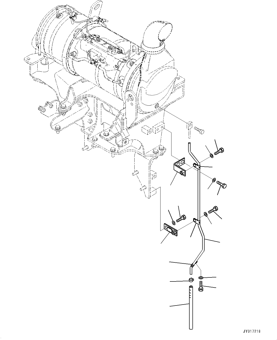 Схема запчастей Komatsu SAA6D107E-2 - KOMATSU DIESEL ЧАСТЬICULATE ФИЛЬТР. (KDPF), ДРЕНАЖН. ТРУБЫ KOMATSU DIESEL ЧАСТЬICULATE ФИЛЬТР. (KDPF)