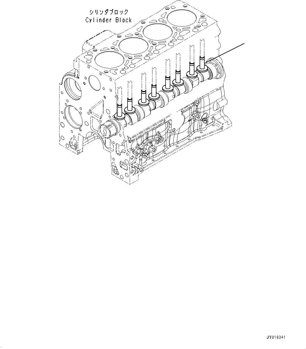 Схема запчастей Komatsu SAA6D107E-2 - ТОЛКАТЕЛЬ ТОЛКАТЕЛЬ