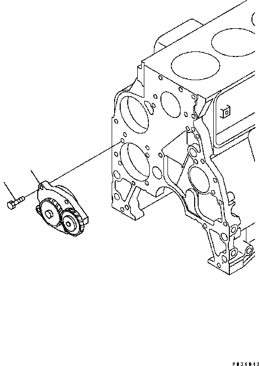 Схема запчастей Komatsu Engine SAA6D102E-22A-8 - МАСЛ. НАСОС ДВИГАТЕЛЬ