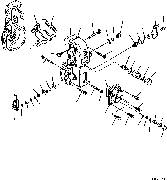 Схема запчастей Komatsu Engine SAA6D102E-22A-8 - ТОПЛ. НАСОС (РЕГУЛЯТОР) (/) (ВНУТР. ЧАСТИ) ДВИГАТЕЛЬ