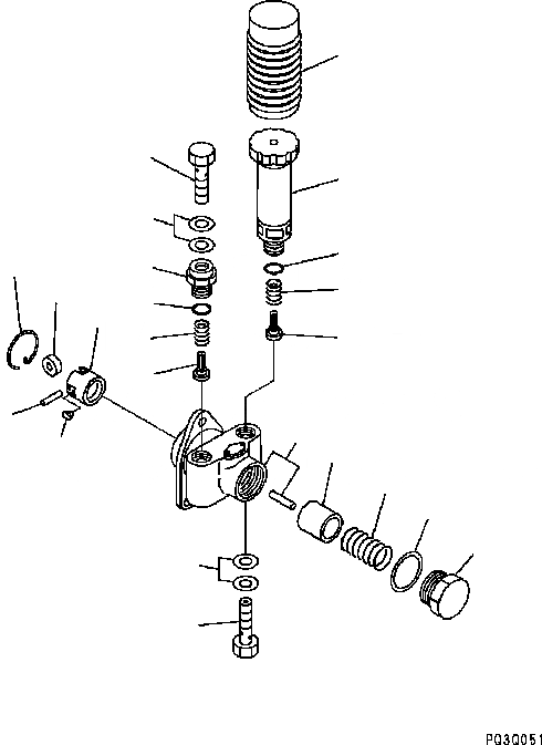 Схема запчастей Komatsu Engine SAA6D102E-22A-8 - ТОПЛ. НАСОС (ПОДКАЧИВАЮЩ. НАСОС) (ВНУТР. ЧАСТИ) ДВИГАТЕЛЬ