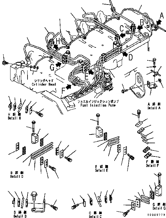 Схема запчастей Komatsu Engine SAA6D102E-22A-8 - ТОПЛИВОПРОВОД. ДВИГАТЕЛЬ