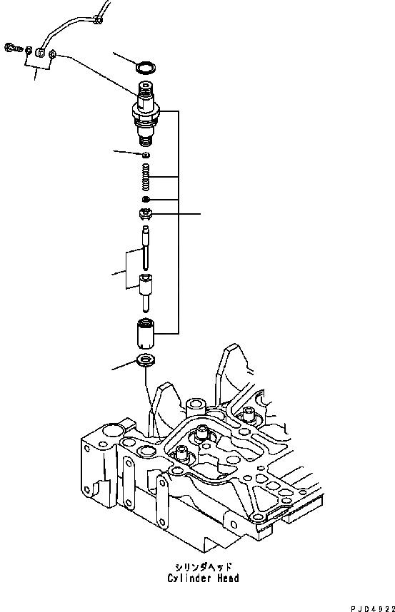 Схема запчастей Komatsu Engine SAA6D102E-22A-8 - ФОРСУНКА ДВИГАТЕЛЬ