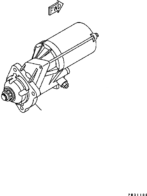 Схема запчастей Komatsu Engine SAA6D102E-22A-8 - СТАРТЕР (7.KM) ДВИГАТЕЛЬ