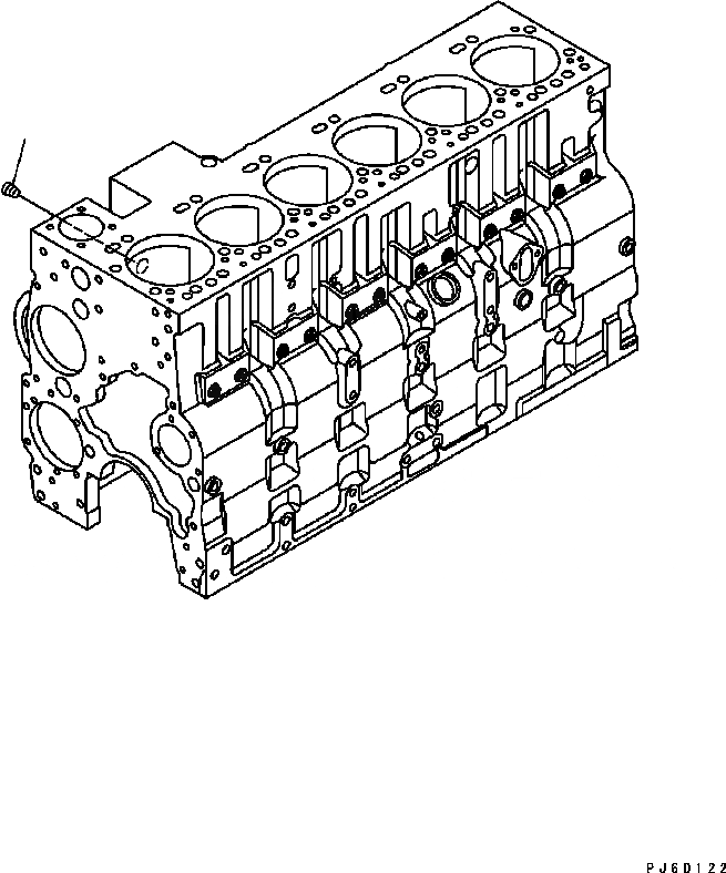 Схема запчастей Komatsu Engine SAA6D114E-2BB-VH - ПОДОГРЕВАТЕЛЬ ХЛАДАГЕНТА ЗАГЛУШКА (№8-88) ДВИГАТЕЛЬ