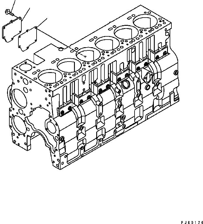 Схема запчастей Komatsu Engine SAA6D114E-2BB-VH - САПУН КРЫШКА(БЛОК ЦИЛИНДРОВ) (№8-) ДВИГАТЕЛЬ