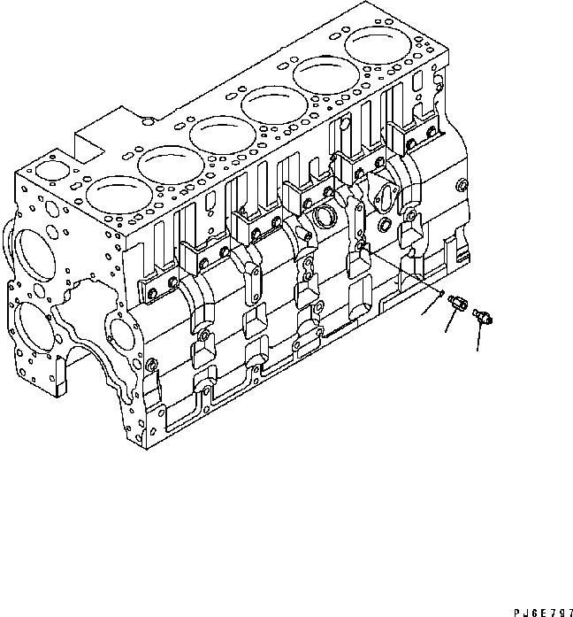 Схема запчастей Komatsu Engine SAA6D114E-2BB-VH - МАСЛ. ПЕРЕКЛЮЧАТЕЛЬ ДАВЛЕНИЯ(№878-) ДВИГАТЕЛЬ