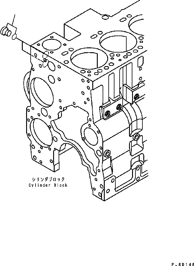 Схема запчастей Komatsu Engine SAA6D114E-2BB-VH - ЗАГЛУШКА (ГИДРОТРАНСФОРМАТОР ОХЛАЖД-Е) ДВИГАТЕЛЬ