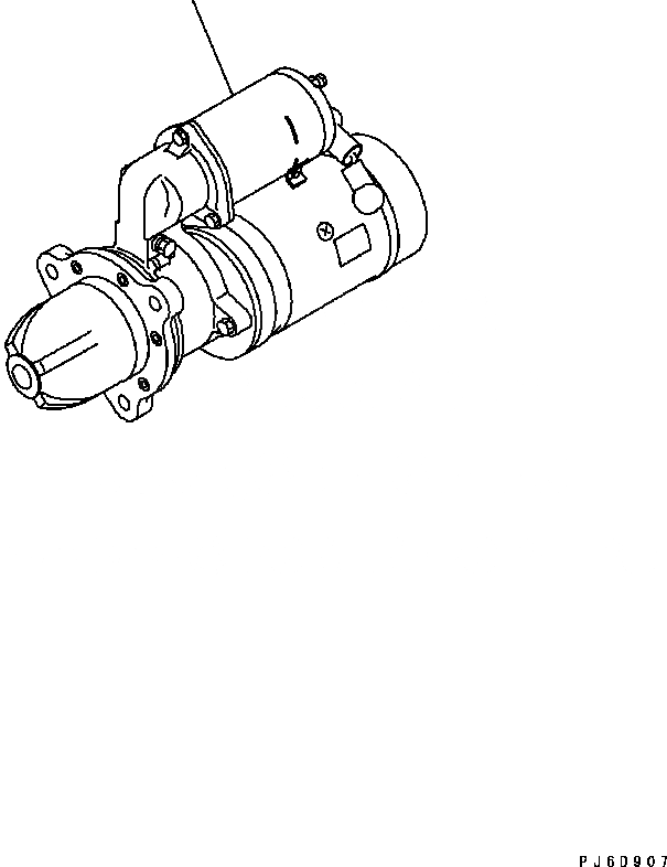 Схема запчастей Komatsu Engine SAA6D114E-2BB-VH - СТАРТЕР (KW) (№879-) ДВИГАТЕЛЬ