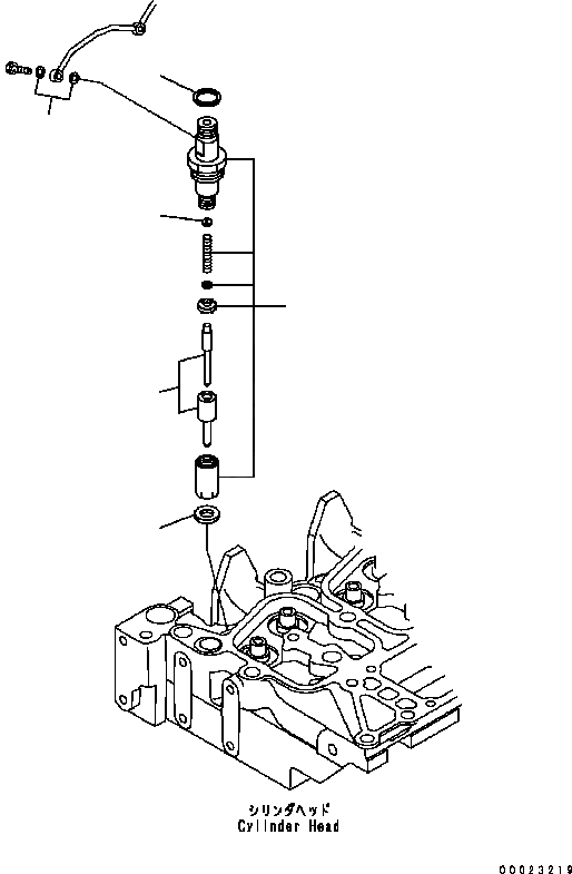 Схема запчастей Komatsu Engine SAA6D102E-2 - ФОРСУНКА ДВИГАТЕЛЬ