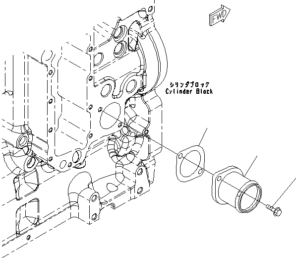 Схема запчастей Komatsu SAA6D114E-5A - ХЛАДАГЕНТ ВХОДН. СОЕДИН-Е ХЛАДАГЕНТ ВХОДН. СОЕДИН-Е