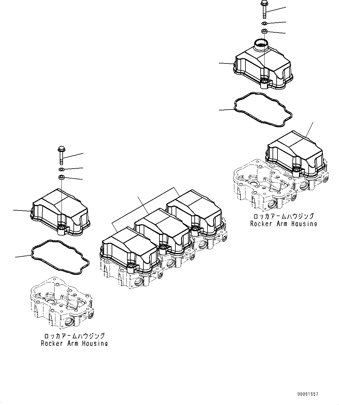 Схема запчастей Komatsu SAA6D125E-6A - ГОЛОВКА ЦИЛИНДРОВ COVER ГОЛОВКА ЦИЛИНДРОВ COVER