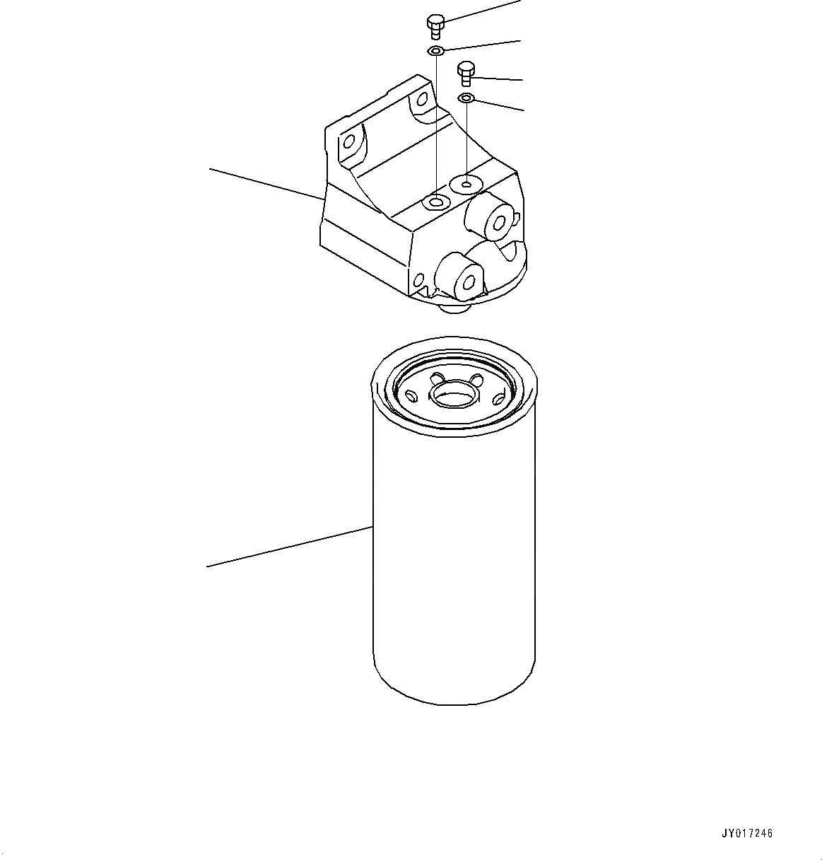 Схема запчастей Komatsu SAA6D125E-6A - PRE ФИЛЬТР. CARTRIDGE PRE ФИЛЬТР. CARTRIDGE