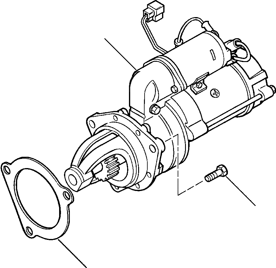 Схема запчастей Komatsu WA120-1LC - CRANKING МОТОР КРЕПЛЕНИЕ КОМПОНЕНТЫ ДВИГАТЕЛЯ & ЭЛЕКТРИКА