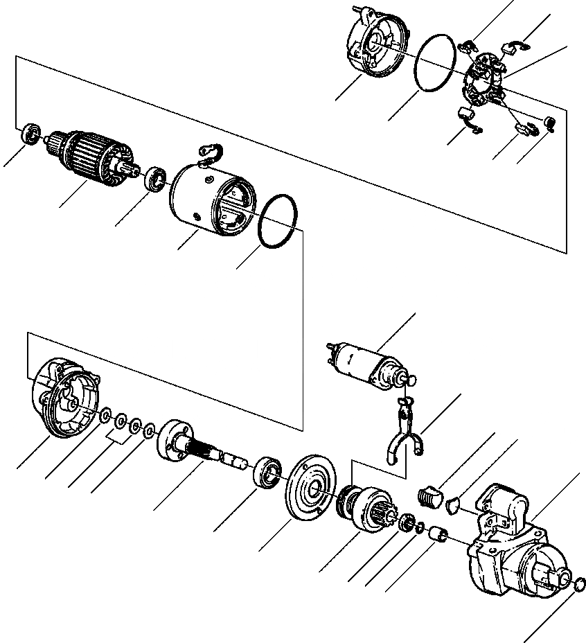 Схема запчастей Komatsu WA120-1LC - CRANKING МОТОР - 8MT КОМПОНЕНТЫ ДВИГАТЕЛЯ & ЭЛЕКТРИКА