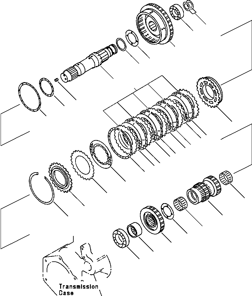 Схема запчастей Komatsu WA120-1LC - ТРАНСМИССИЯ (1 МУФТА) ГИДРОТРАНСФОРМАТОР И ТРАНСМИССИЯ
