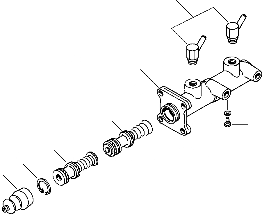 Схема запчастей Komatsu WA120-1LC - МАЧТАER ТОРМОЗН. ЦИЛИНДР ВЕДУЩ. ВАЛ