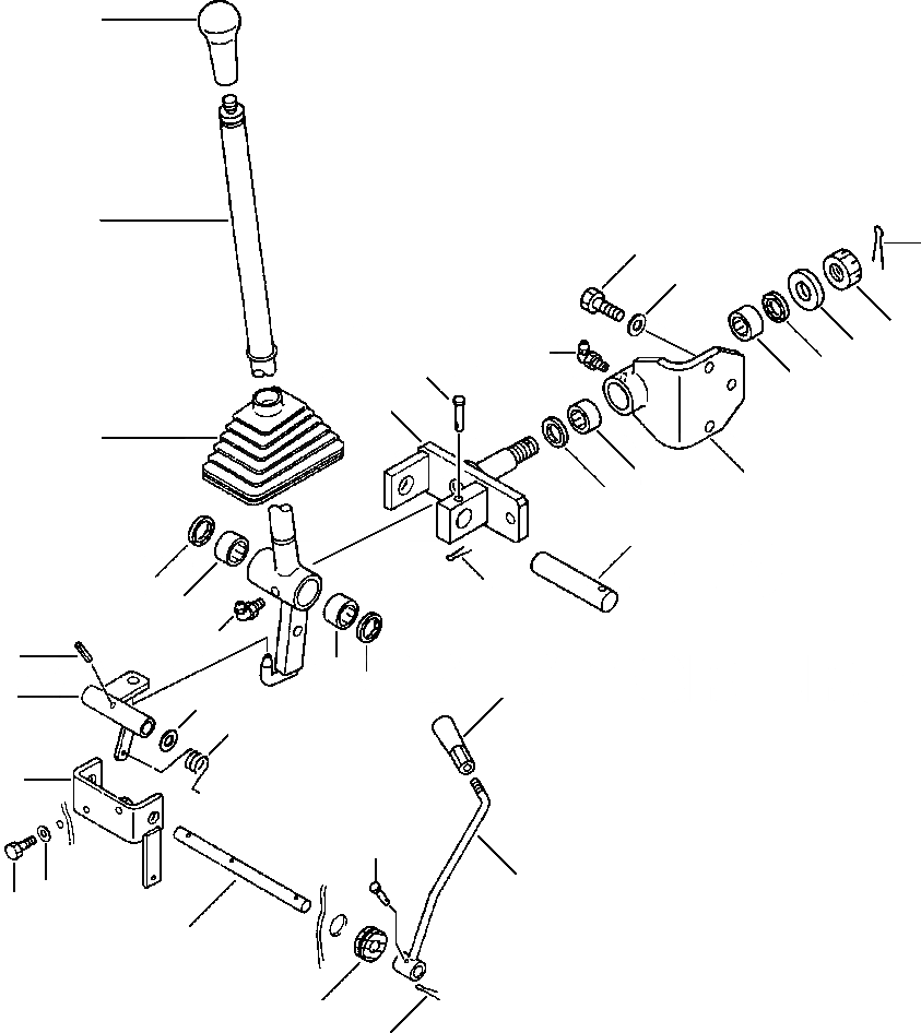 Схема запчастей Komatsu WA120-1LC - РЫЧАГ УПРАВЛЕНИЯ РАБОЧИМ ОБОРУДОВАНИЕМ УПРАВЛ-Е РАБОЧИМ ОБОРУДОВАНИЕМ
