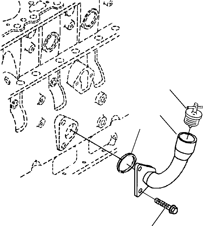 Схема запчастей Komatsu WA120-3L - МАСЛ. FILL PORT ДВИГАТЕЛЬ