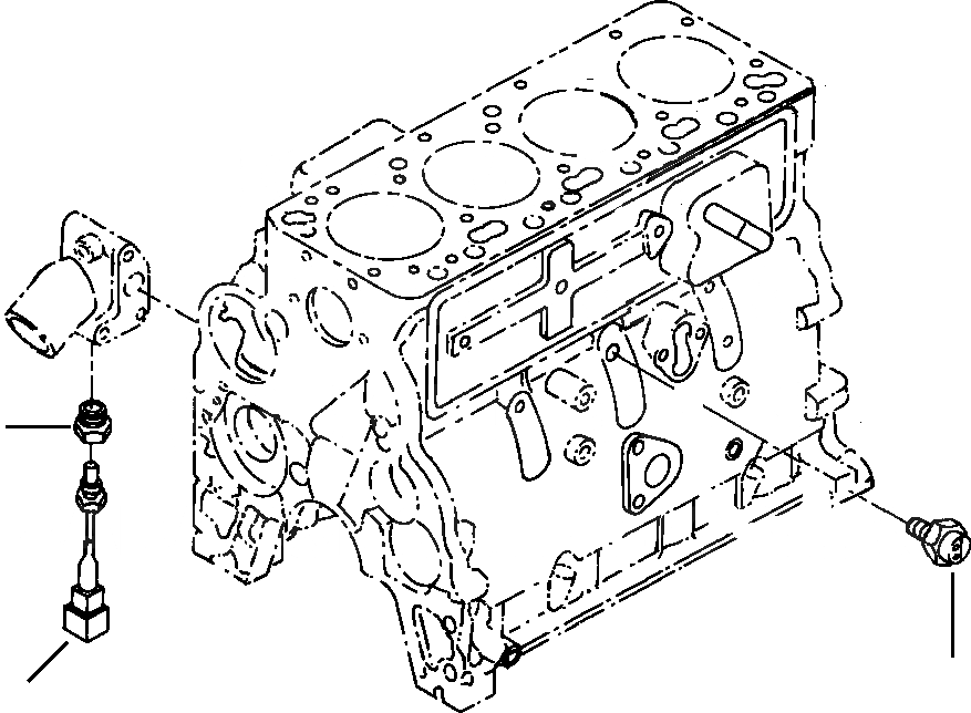 Схема запчастей Komatsu WA120-3L - FIG NO. B-8A ПЕРЕКЛЮЧАТЕЛЬ И ДАТЧИК КОМПОНЕНТЫ ДВИГАТЕЛЯ