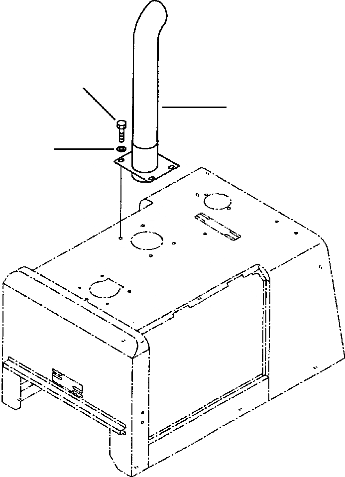 Схема запчастей Komatsu WA120-3L - FIG NO. B-A ВЫХЛОПНАЯ ТРУБА КОМПОНЕНТЫ ДВИГАТЕЛЯ