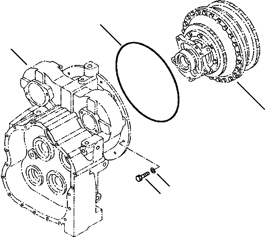 Схема запчастей Komatsu WA120-3L - FIG NO. F-A ЧАСТИ КРЕПЛЕНИЯ ТРАНСМИССИИ СИЛОВАЯ ПЕРЕДАЧА И КОНЕЧНАЯ ПЕРЕДАЧА