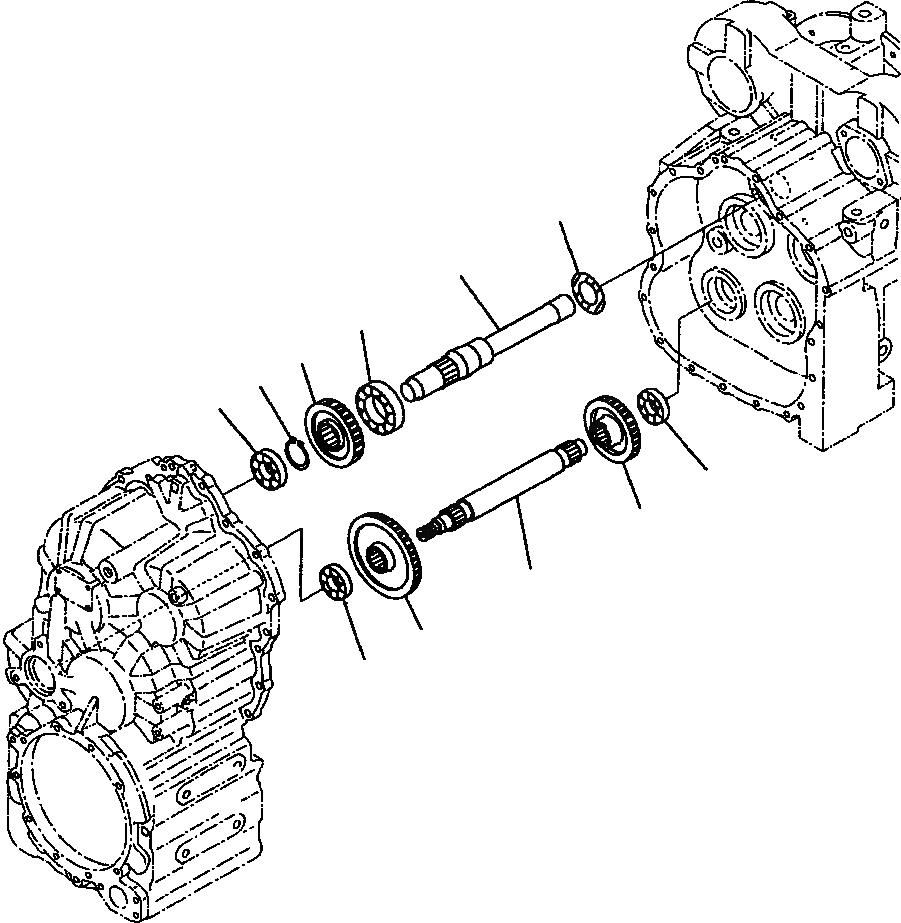 Схема запчастей Komatsu WA120-3L - FIG NO. F-A ТРАНСМИССИЯ ВХОДН. ВАЛ И 3 И 4 ПРИВОДS СИЛОВАЯ ПЕРЕДАЧА И КОНЕЧНАЯ ПЕРЕДАЧА