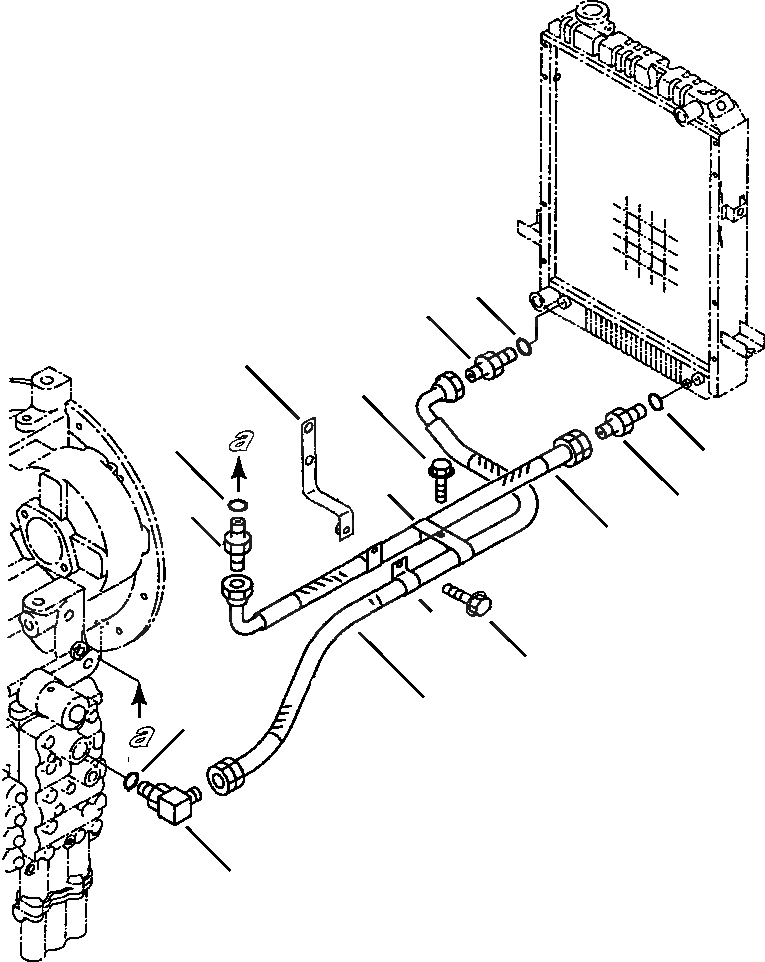 Схема запчастей Komatsu WA120-3L - FIG NO. F7-A ОХЛАЖДЕНИЕ ТРАНСМИССИИ ТРУБЫ СИЛОВАЯ ПЕРЕДАЧА И КОНЕЧНАЯ ПЕРЕДАЧА