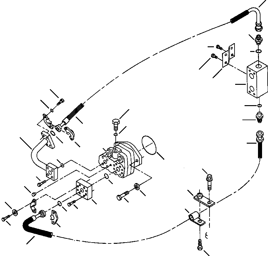 Схема запчастей Komatsu WA120-3L - FIG NO. H-A GROUND ПРИВОДN НАСОС РУЛЕВ. УПРАВЛ-Я - КОЛЛЕКТОР ГИДРАВЛИКА