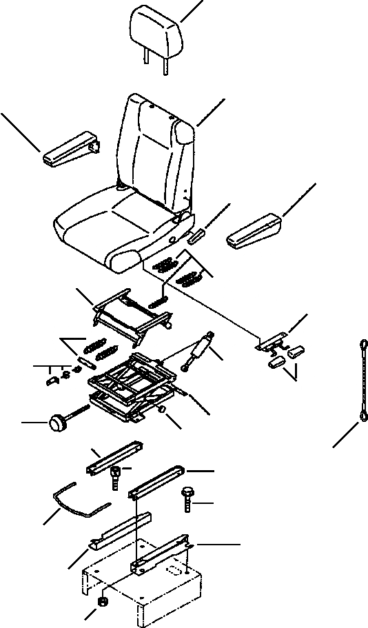 Схема запчастей Komatsu WA120-3L - FIG NO. K-A ПОДВЕСКА СИДЕНЬЕ VINYL КАБИНА ОПЕРАТОРА И СИСТЕМА УПРАВЛЕНИЯ