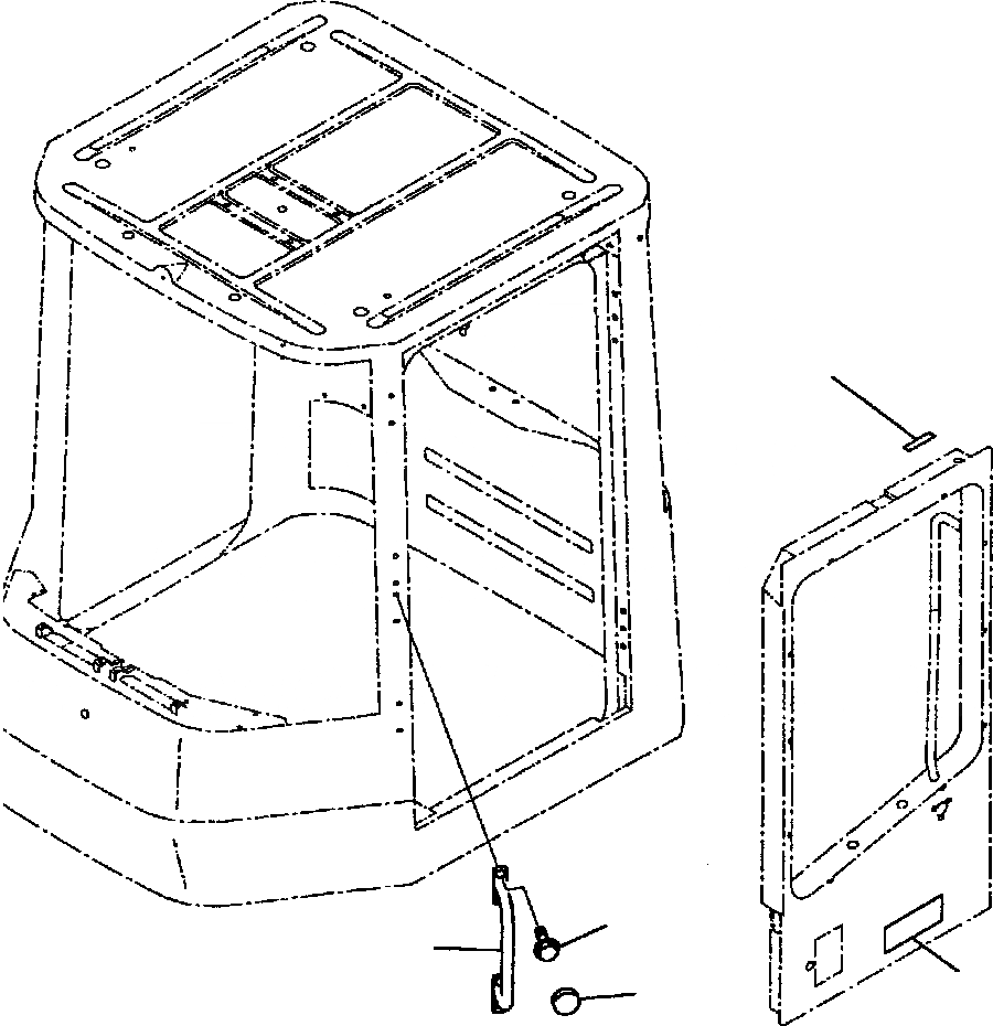 Схема запчастей Komatsu WA120-3L - FIG NO. K-A КАБИНА ROPS ПОРУЧНИAND МАРКИРОВКА КАБИНА ОПЕРАТОРА И СИСТЕМА УПРАВЛЕНИЯ