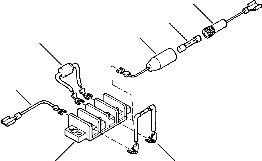 Схема запчастей Komatsu WA120-3L - FIG NO. K7-A ОБОГРЕВАТЕЛЬ. RESISTOR, DIODE И ПРЕДОХРАНИТЕЛЬ КАБИНА ОПЕРАТОРА И СИСТЕМА УПРАВЛЕНИЯ