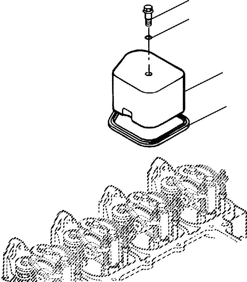 Схема запчастей Komatsu WA120-3MC - FIG. A-AA КЛАПАН COVER ДВИГАТЕЛЬ