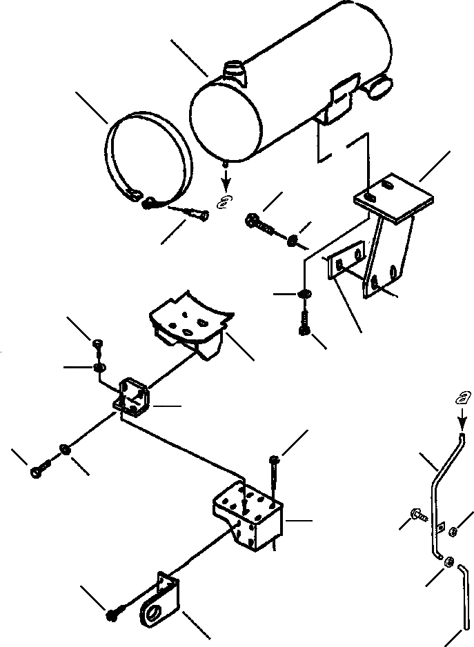 Схема запчастей Komatsu WA120-3MC - FIG. B-A ГЛУШИТЕЛЬ И КРЕПЛЕНИЕ КОМПОНЕНТЫ ДВИГАТЕЛЯ