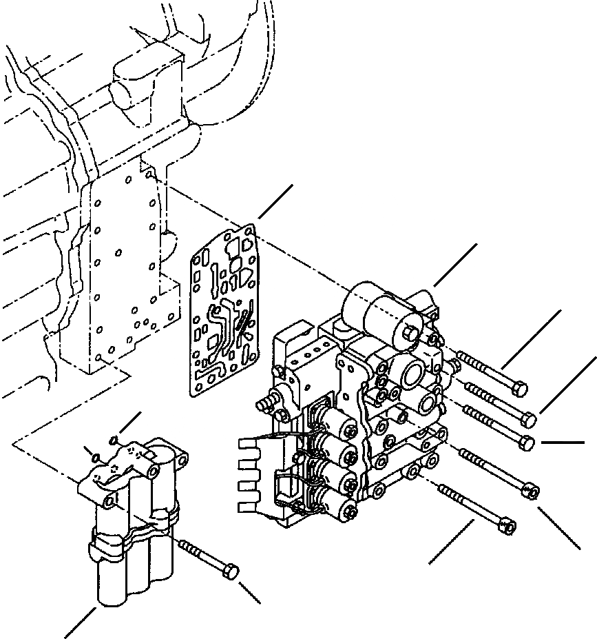 Схема запчастей Komatsu WA120-3MC - FIG. F-9A КЛАПАН УПРАВЛЕНИЯ ТРАНСМИССИЕЙ - КРЕПЛЕНИЕ СИЛОВАЯ ПЕРЕДАЧА И КОНЕЧНАЯ ПЕРЕДАЧА